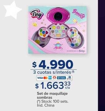 Carrefour Set de maquillaje sombras oferta