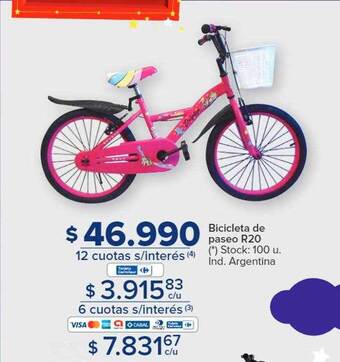 Carrefour Bicicleta de paseo r20 oferta