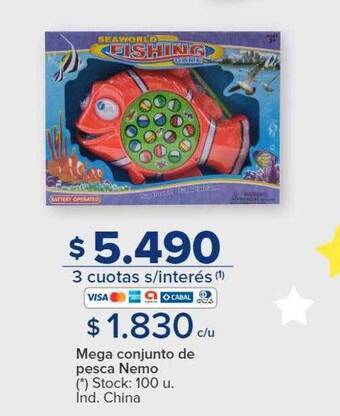 Carrefour Mega conjunto de pesca nemo oferta