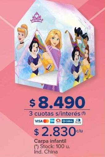 Carrefour Carpa infantil oferta