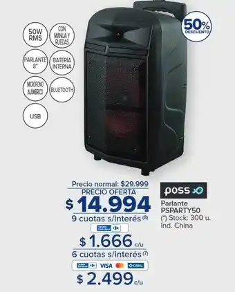 Carrefour Parlante psparty50 poss oferta