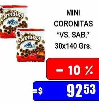 Dulcenter Mini coronitas vs sab oferta