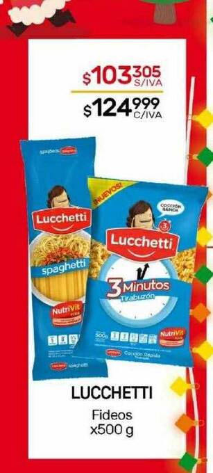 Nini Mayorista Lucchetti fideos oferta