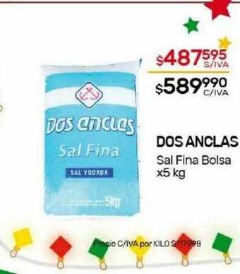 Nini Mayorista Dos anclas sal fina bolsa oferta