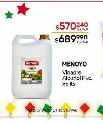 Nini Mayorista Menoyo vinagre alcohol pvc oferta