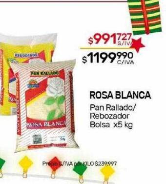 Nini Mayorista Rosa blanca pan rallado rebozador bolsa oferta