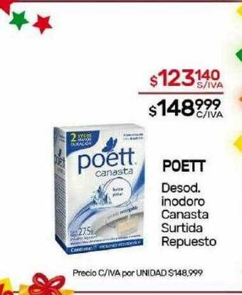 Nini Mayorista Poett desod. inodoro canasta surtida repuesto oferta