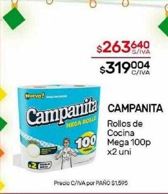 Nini Mayorista Campanita rollos de cocina mega oferta