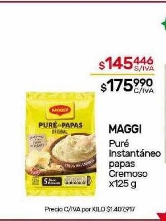 Nini Mayorista Maggi puré instantáneo papas cremoso oferta