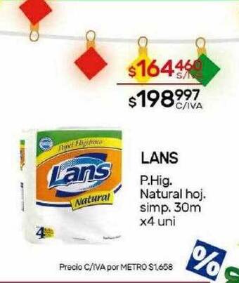 Nini Mayorista Lans p. hig. natural hoj. simp. oferta