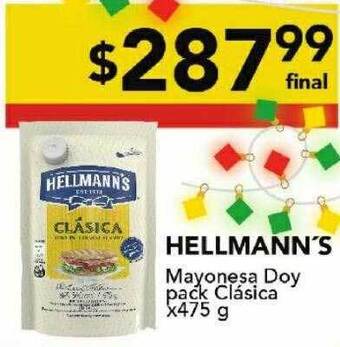Nini Mayorista Hellmann's mayonesa doy pack clásica oferta