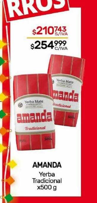 Nini Mayorista Amanda yerba tradicional oferta