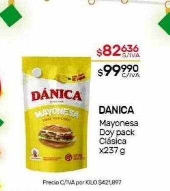 Nini Mayorista Danica mayonesa doy pack clásica oferta
