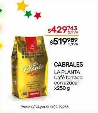 Nini Mayorista Cabrales la planta café torrado con azúcar oferta