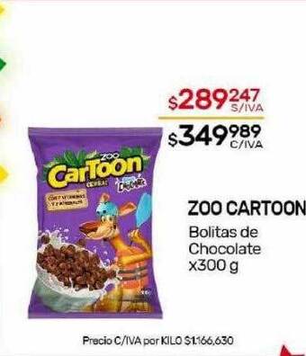 Nini Mayorista Zoo cartoon bolitas de chocolate oferta
