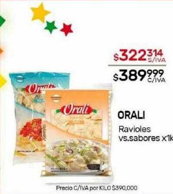Nini Mayorista Orali ravioles vs. sabores oferta