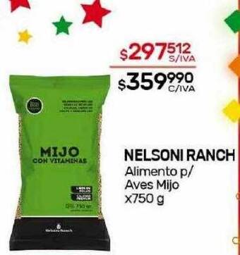 Nini Mayorista Nelsoni ranch alimento p aves mijo oferta