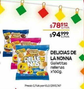 Nini Mayorista Delicias de la nonna galletitas rellenas oferta