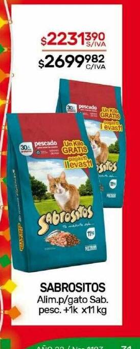 Nini Mayorista Sabrositos alim. p gato sab. pesc. oferta