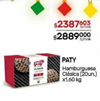 Nini Mayorista Paty hamburguesa clásica oferta