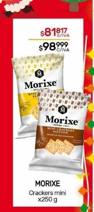 Nini Mayorista Morixe crackers mini oferta