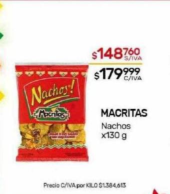 Nini Mayorista Macritas nachos oferta