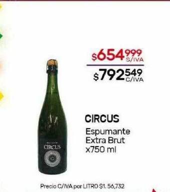 Nini Mayorista Circus espumante extra brut oferta