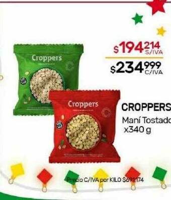Nini Mayorista Croppers maní tostado oferta