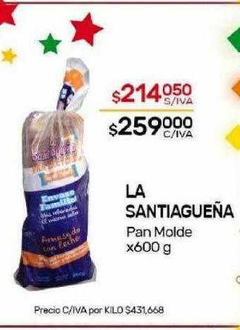 Nini Mayorista La santiagueña pan molde oferta