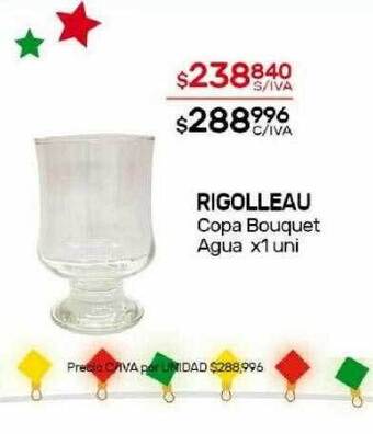 Nini Mayorista Rigolleau copa bouquet agua oferta