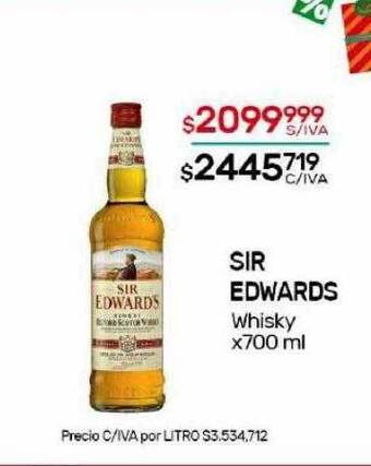 Nini Mayorista Sir edwards whisky oferta
