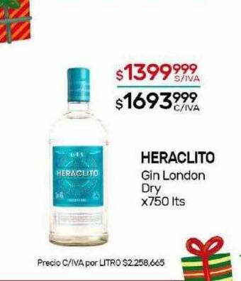 Nini Mayorista Heraclito gin london dry oferta