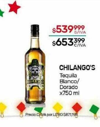 Nini Mayorista Chilango's tequila blanco dorado oferta