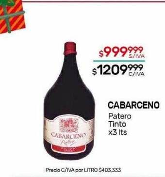 Nini Mayorista Cabarceno patero tinto oferta