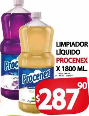 Supermercados Mariano Max Limpiador líquido procenex oferta