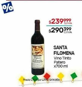 Nini Mayorista Santa filomena vino tinto patero oferta