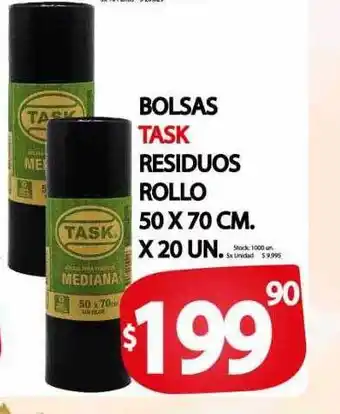 Supermercados Mariano Max Bolsas task residuos rollo oferta
