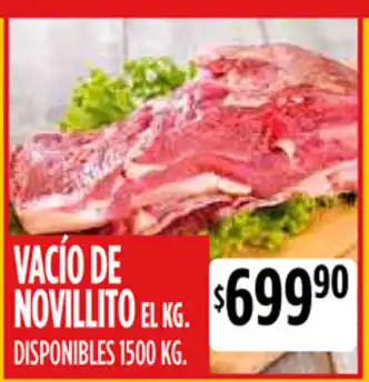 Supermercados Vea Vacío de Novillito 1500 kg oferta