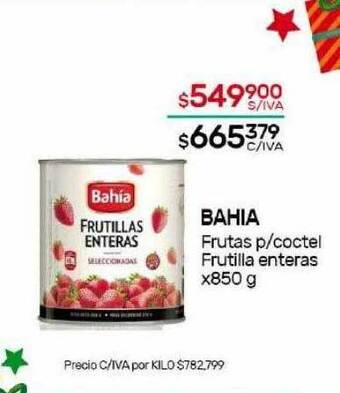 Nini Mayorista Bahia frutas p coctel frutilla enteras oferta