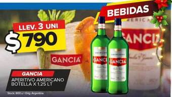 Carrefour Maxi Gancia aperitivo americano botella oferta