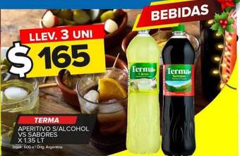 Carrefour Maxi Terma aperitivo s-alcohol vs sabores oferta
