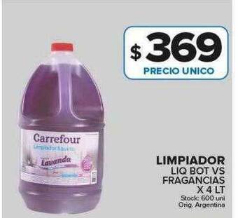 Carrefour Maxi Limpiador liq bot vs fragancias oferta