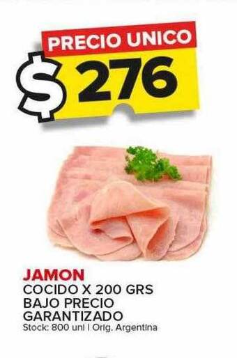 Carrefour Maxi Jamón cocido bajo precio garantizado oferta
