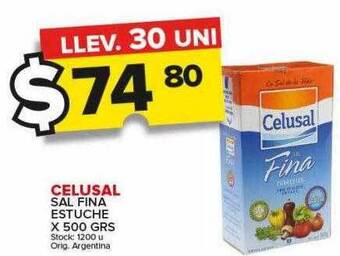 Carrefour Maxi Celusal sal fina estuche oferta