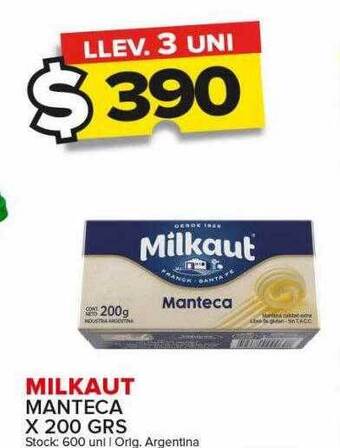 Carrefour Maxi Milkaut manteca oferta