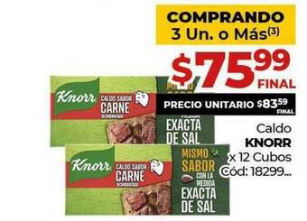 Diarco Knorr Caldo x 12 Cubos oferta