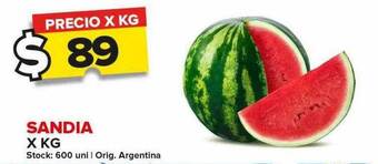 Carrefour Maxi Sandia x kg oferta