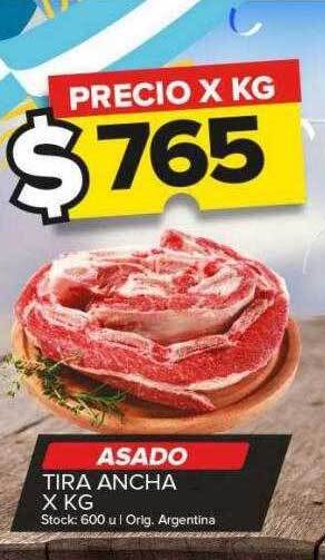 Carrefour Maxi Asado tira ancha x kg oferta