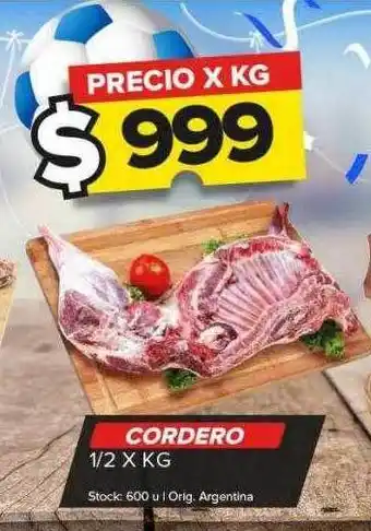 Carrefour Maxi Cordero 1-2 x kg oferta