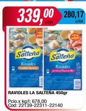 Maxiconsumo Ravioles la salteña oferta
